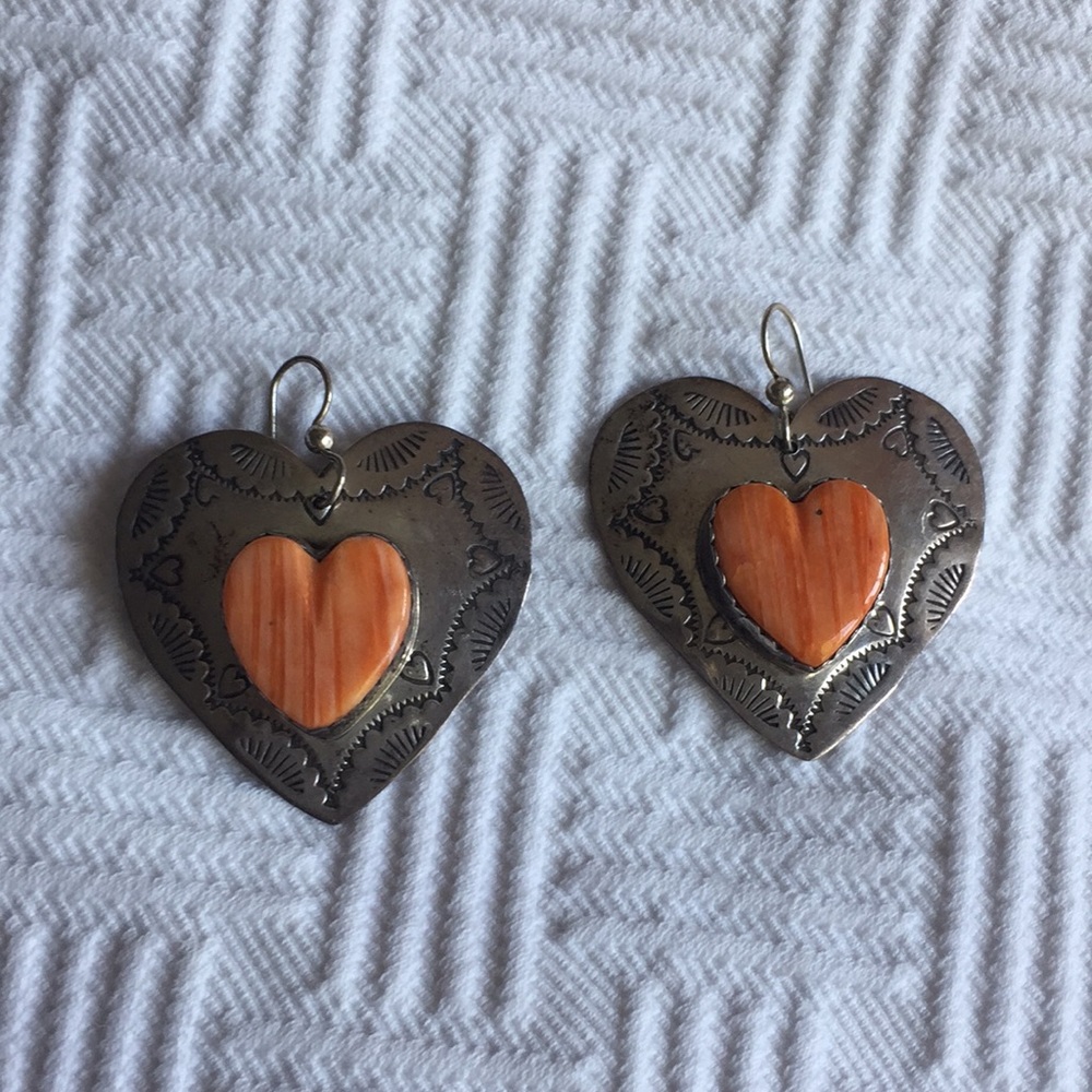 Joan SLIFKA Sterling Silver Spiny Oyster Earrings